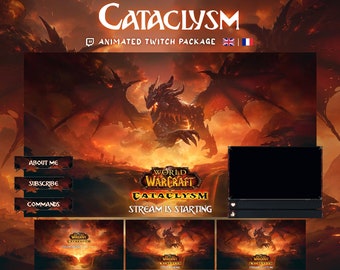 Wow Cataclysm Classic | Twitch Animated Package | Scenes for Streamers | Warcraft