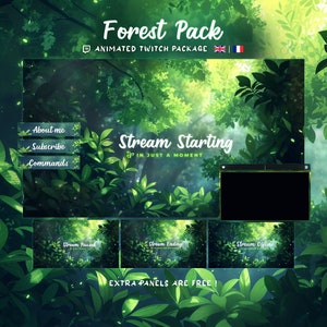 Forest Pack Twitch Animated Package Scenes for Streamers image 1