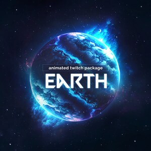 ANIMATED PACKAGE Earth perfect Loop Twitch Streamer - Etsy