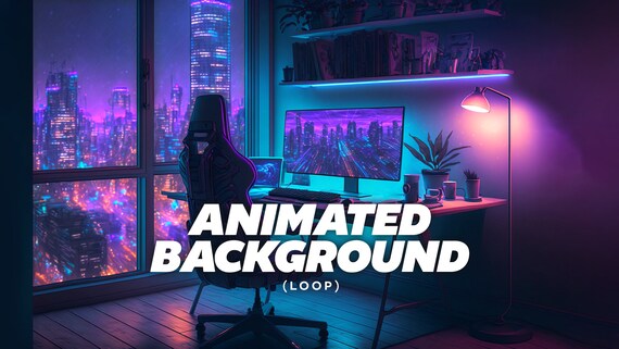 ANIMATED BACKGROUND Gaming Room perfect Loop Vtuber - Etsy ANIMATED BACKGROUND Gaming Room perfect Loop Vtuber - Etsy