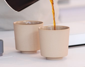 KUBO. 2 Espresso & Tea Cups, Special Pour Over Small Cups