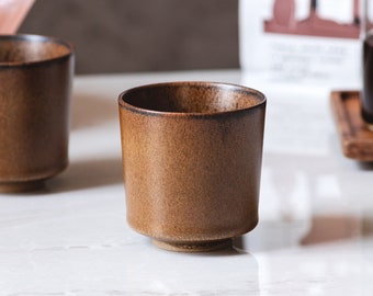 KUBO. 2 Ceramic Cups, Coffee And Tea Fine Handmade Mugs, Set of 2