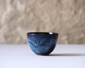 TAMAGO. 2 Pottery Tea Cups, Special Glaze. Ceramic Small Cup, Sake And Tea