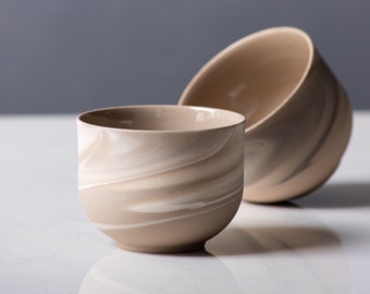 Unique Latte Cup Perfect for Latte Art, Premium Handcrafted Ceramic Cappuccino Mug