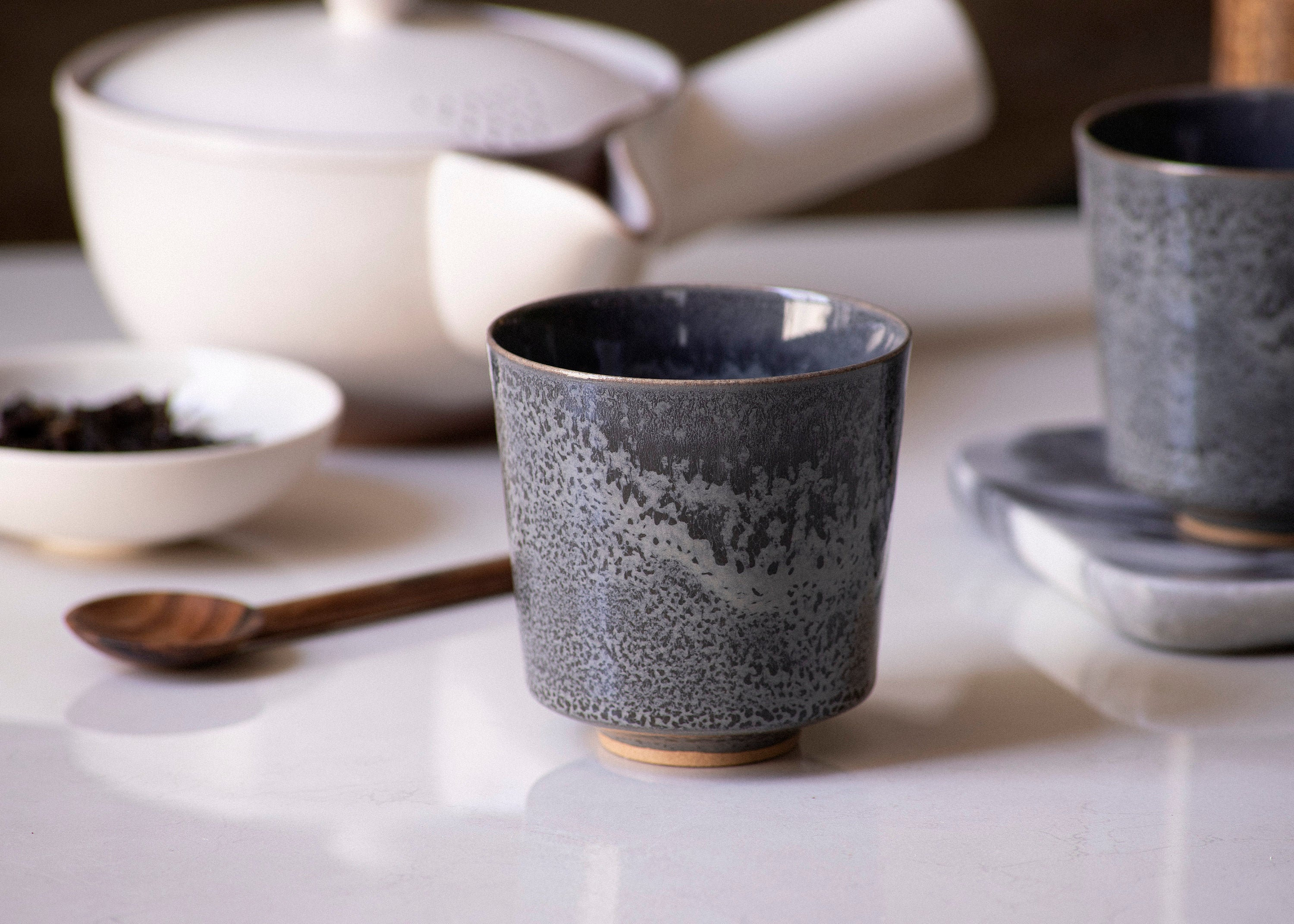 Kubo. Ensemble de 2 Petites Tasses en Céramique Pour La Cérémonie Du Café ou Thé Expresso, Grande Po