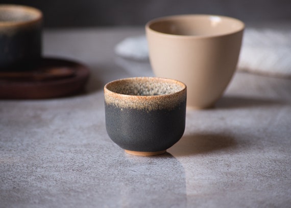 EMMA. Single Shot Espresso Cup, Set of 2 Sake Cups, Handcrafted