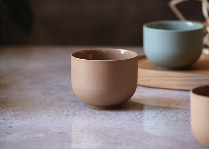 OKKO. Driftwood, Set of 2 Cappuccino Cups, Latte Art Cup, Tea Mugs image 1