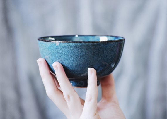 Salt Bowl Sky Blue Ceramic Bowl Gift Ideas Modern Pottery Pottery Bowl Sauce Bowl Handmade Spice Bowl Sushi Bowl