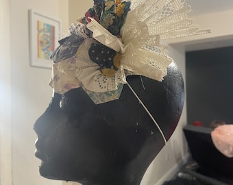 Einzigartige upcycled Patchwork Mütze - Unikat!