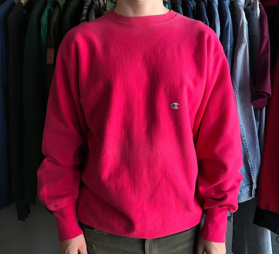 Vintage 80’s Champion Reverse Weave Pink Sweatshir