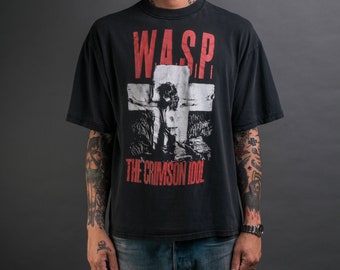 Vintage 90s W.A.S.P the Crimson Idol T 