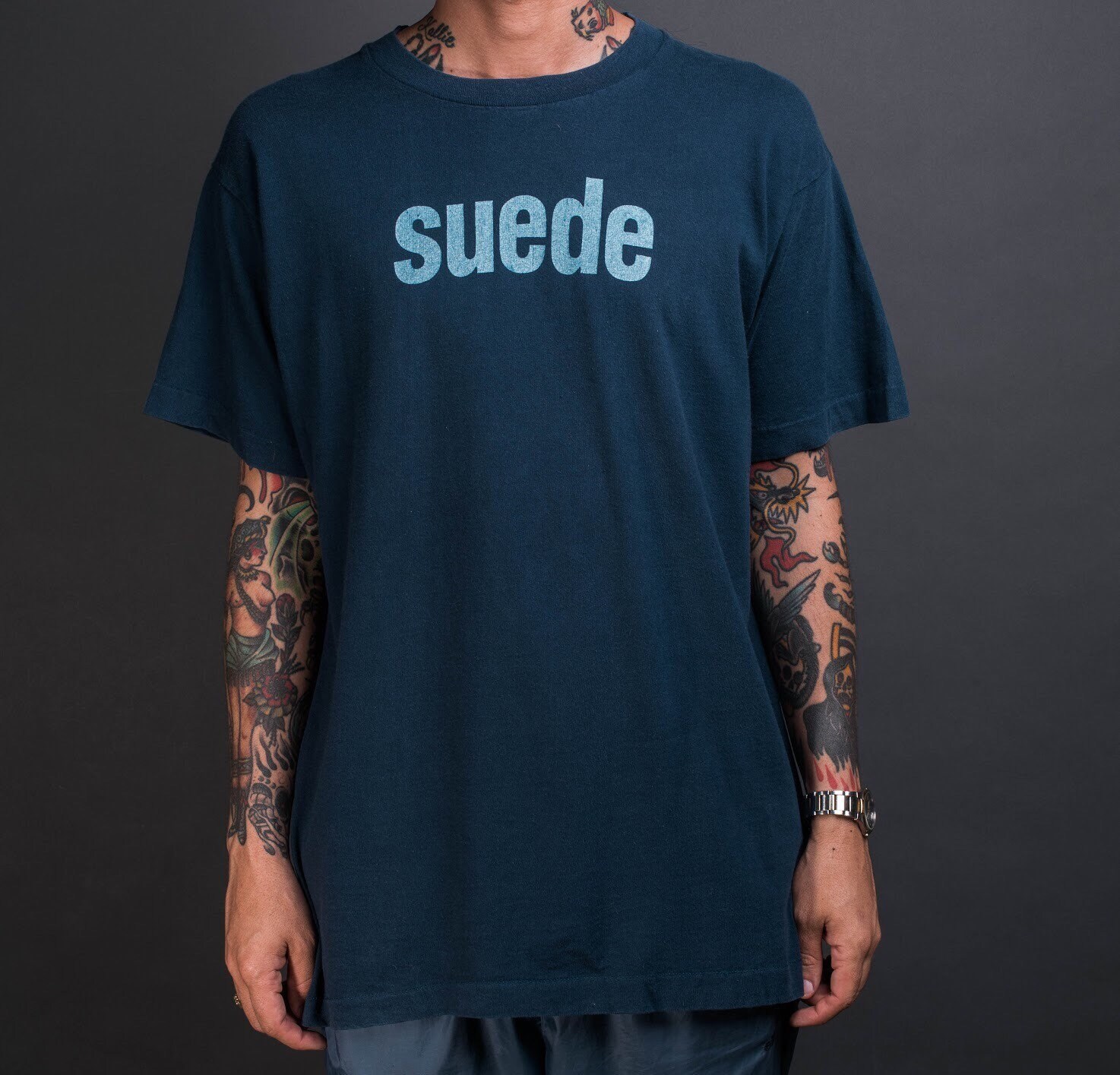 suede band shirt
