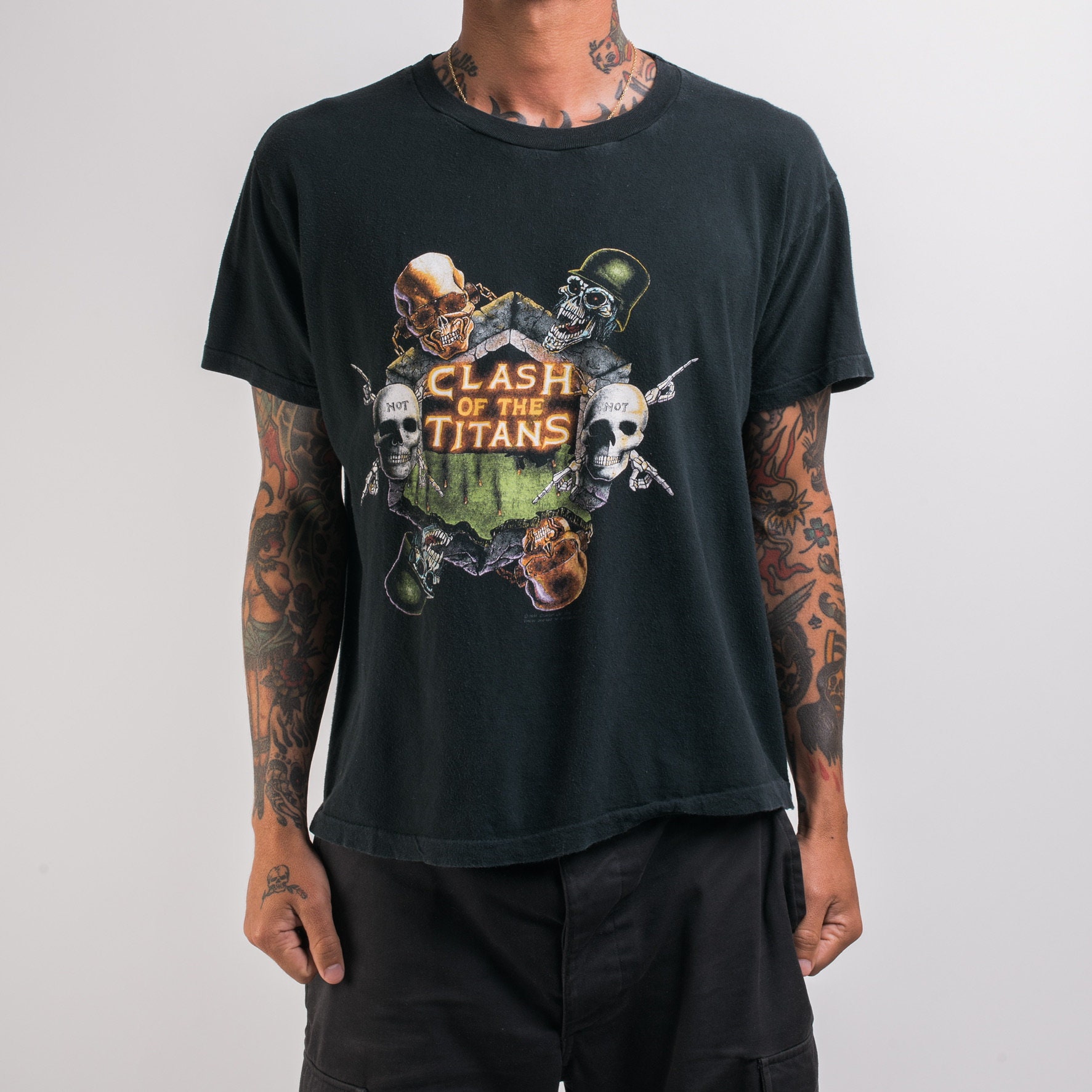 Vintage 1991 Clash of Titans Tour T 