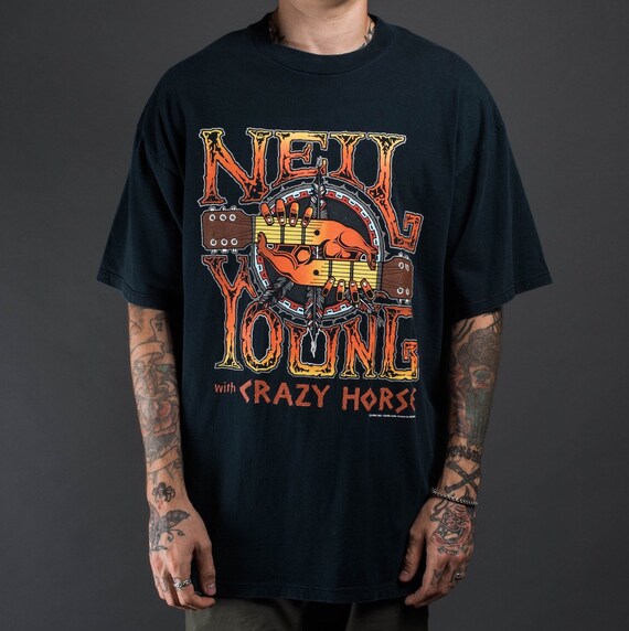 Vintage 1996 Neil Young With Crazy Horse Tour T-Sh