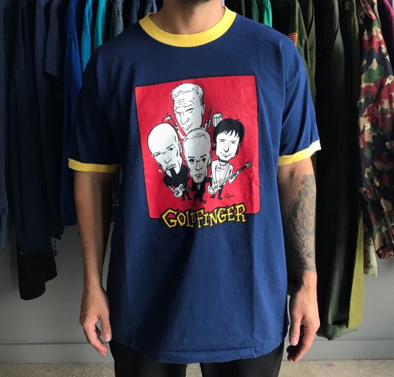 Vintage 1997 Goldfinger Ringer T-Shirt