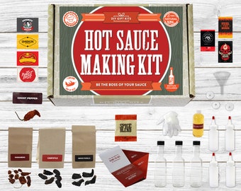 Diy Hot Sauce Kit Make Your Own Hot Sauce Using Real Chili Peppers