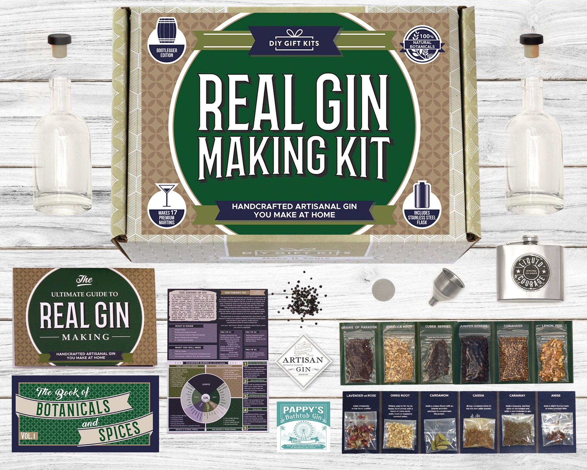 DIY Gift Kits Real Homemade Gin Kit DELUXE & 12 spices plus Etsy
