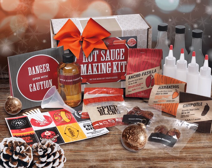 Make Your Own Hot Sauce Kit Makes 7 Bottles of DIY Hot Sauce Etsy