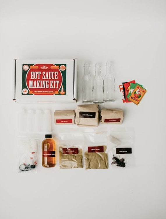 Make Your Own Hot Sauce Kit Makes 7 Bottles of DIY Hot Sauce Etsy