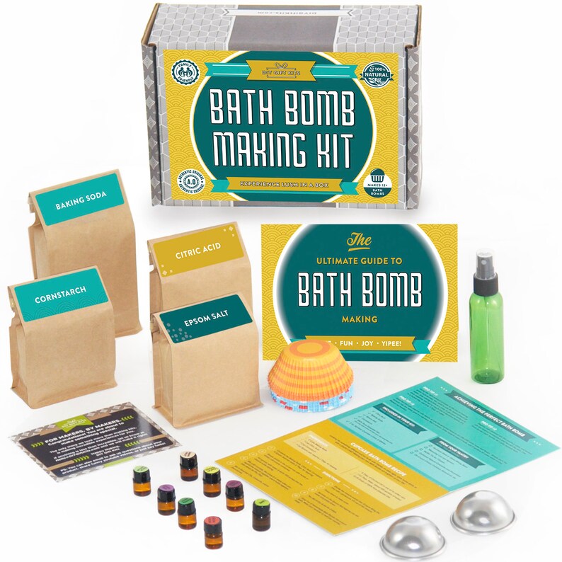 Bath Bomb Making Kit DELUXE with 100 Pure Therapeutic Grade Etsy