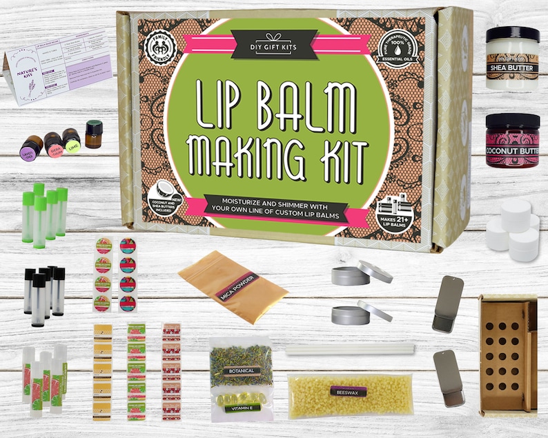 DIY Lip Balm Kit Homemade With FILLING TRAY Includes Etsy