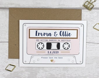 Retro Cassette Save The Date | Wedding