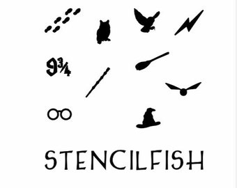 harry potter stencil etsy