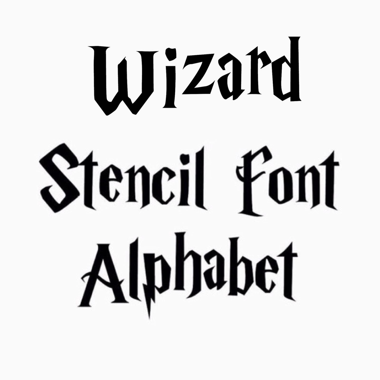 harry potter font stencil printable harry potter font stencil printable