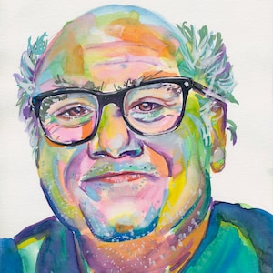 Danny DeVito Watercolor Print