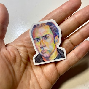 Nicolas Cage Mini Vinyl Sticker
