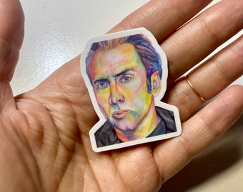 Nicolas Cage Mini Vinyl Sticker