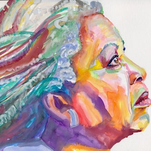 トニ・モリソン 水彩画