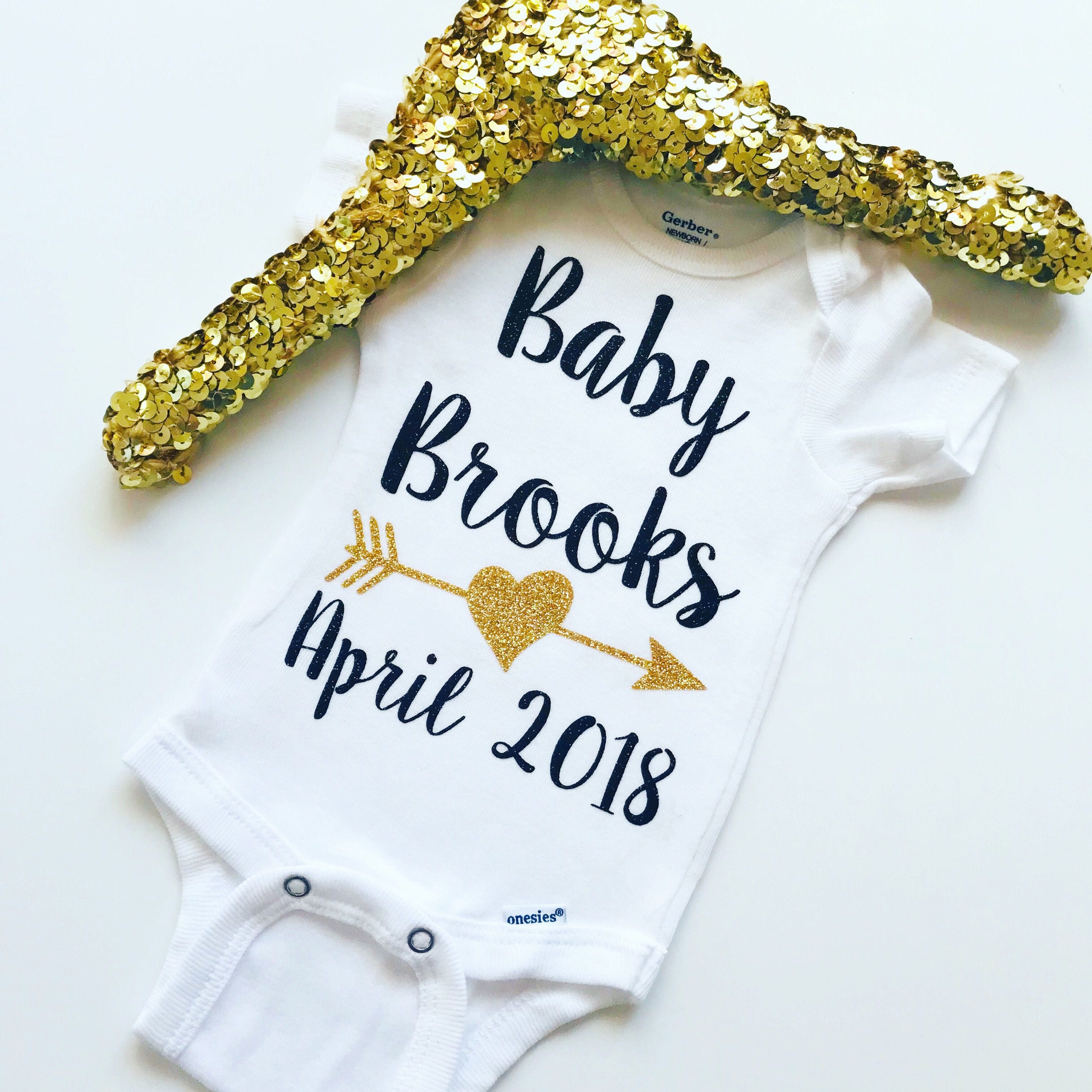 Pregnancy announcement Onesie . Pregnancy reveal onesie. Etsy