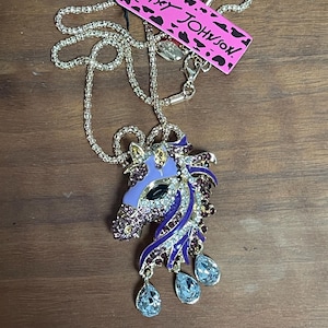 Betsey Johnson Jewelry NOS Horse Necklace