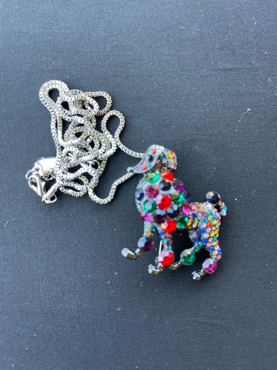 Betsey johnson poodle necklace outlet