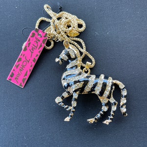 Betsey Johnson Jewelry NOS Horse Necklace