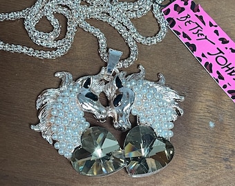 Betsey Johnson Jewelry NOS Donkey Necklace - Etsy