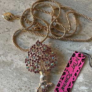 Betsey Johnson Tree Necklace/Brooch NOS