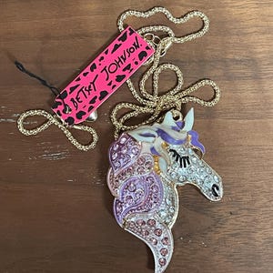 Betsey Johnson Jewelry NOS Horse Necklace