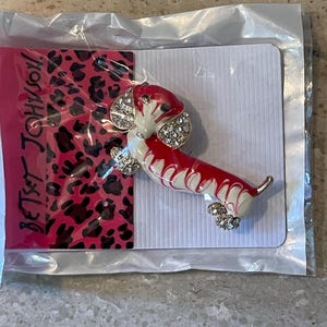 Betsey Johnson Dog Brooch NOS