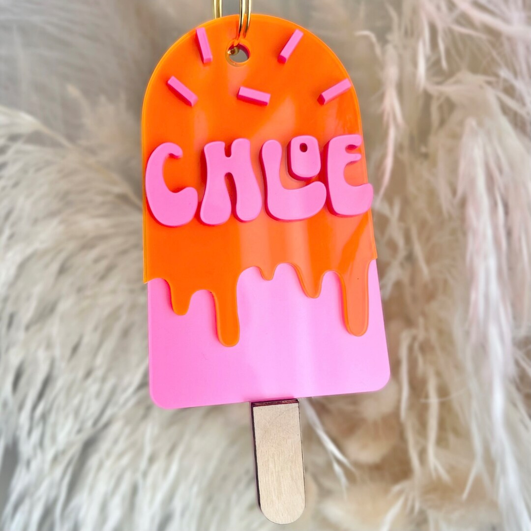 Popcicle Name Tags Kids Name Tag Summer Schools Out for the Etsy