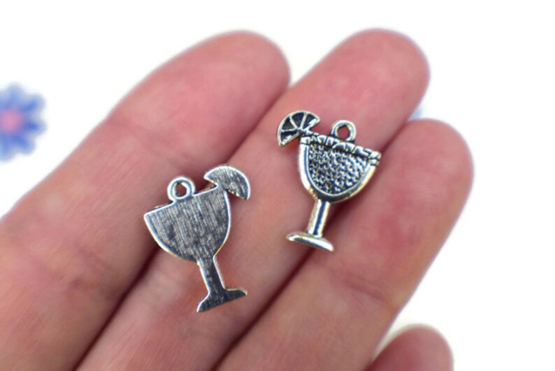 10 Party Charms Cocktail Charms Margarita Charms Etsy