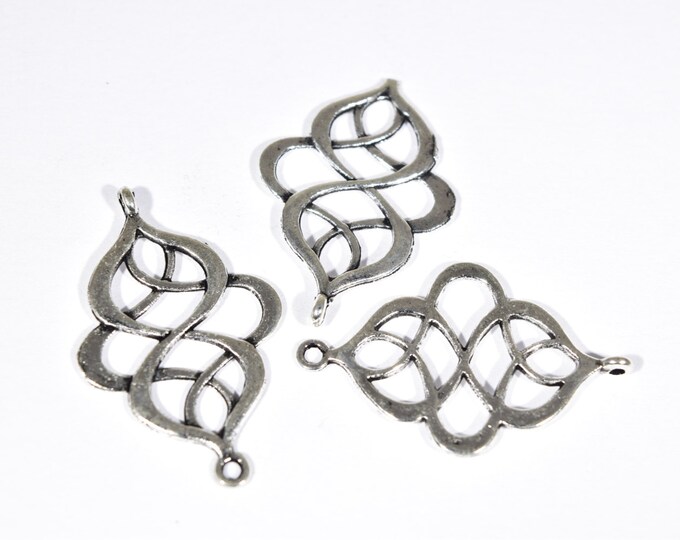 8 Connector Charms Filigree Connectors Filigree Bracelet Connector