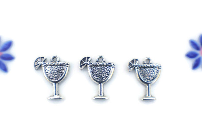 10 Party Charms Cocktail Charms Margarita Charms Etsy