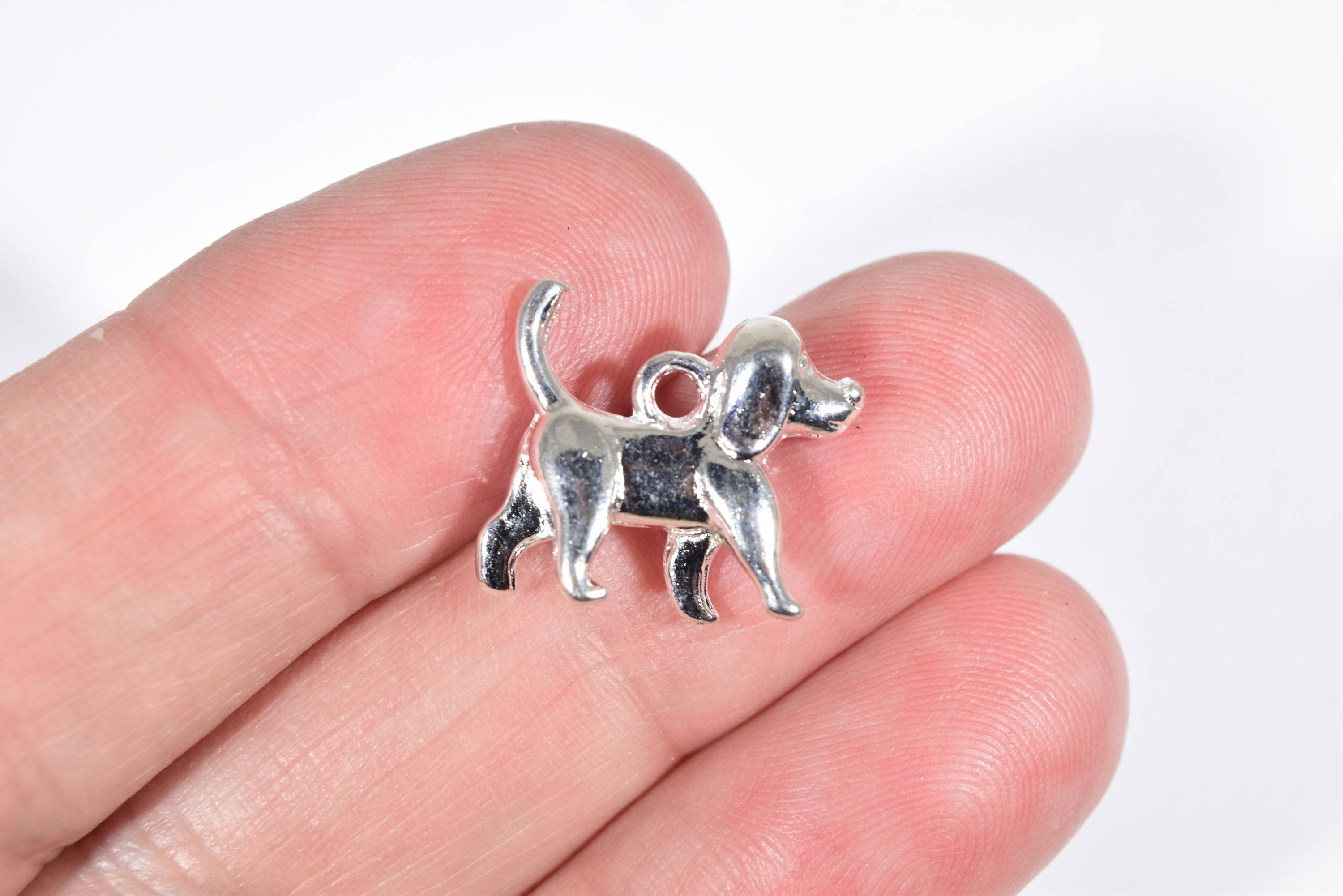 10 Dog Charms 3D Dog Charms Puppy Dog Charms Dog Earring Etsy