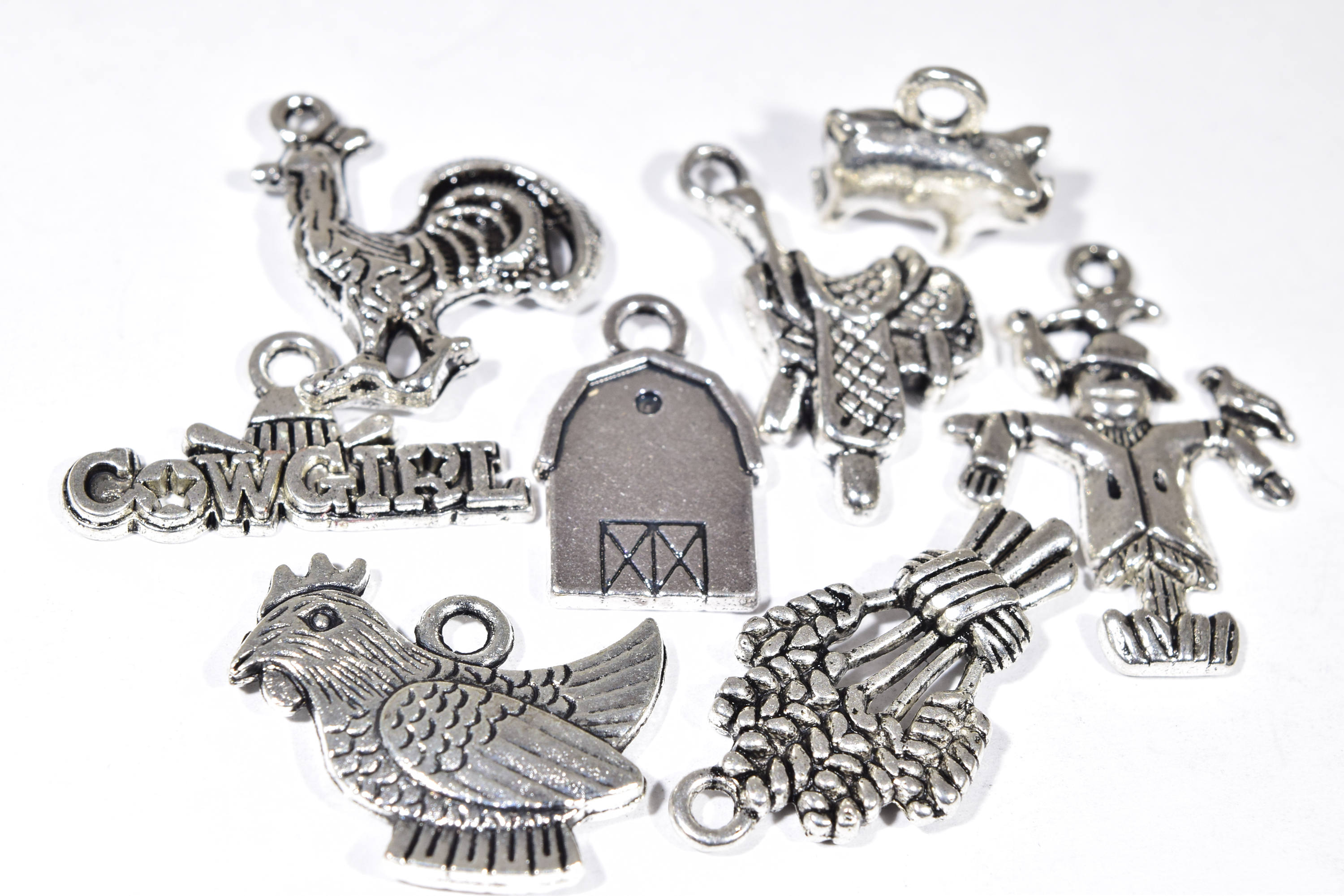 Farm Charm Collection 8 Farming Charms Farm Earring Charms Etsy
