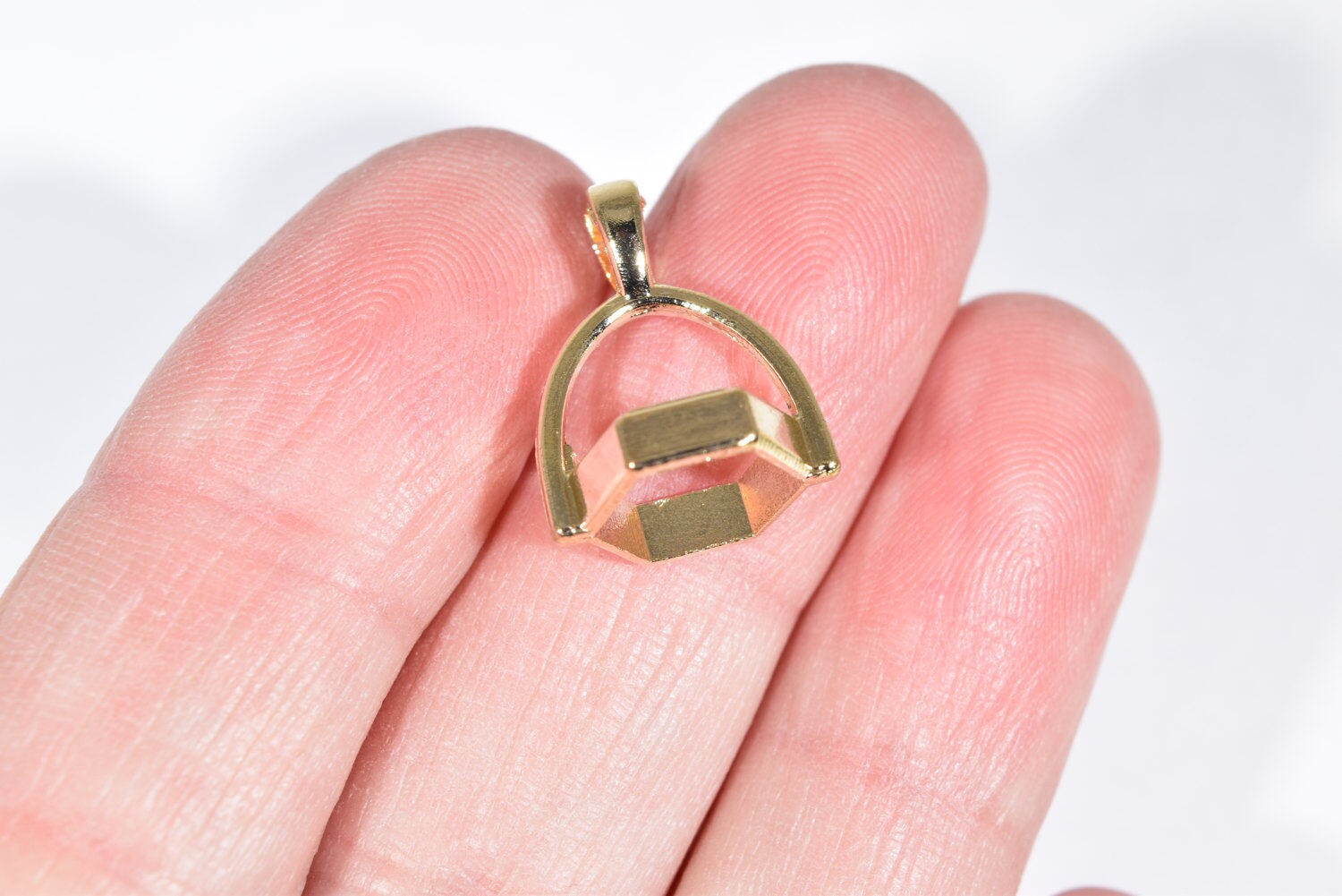 4 Gold Bails For Crystals Crystal Pendant Bails Healing Etsy