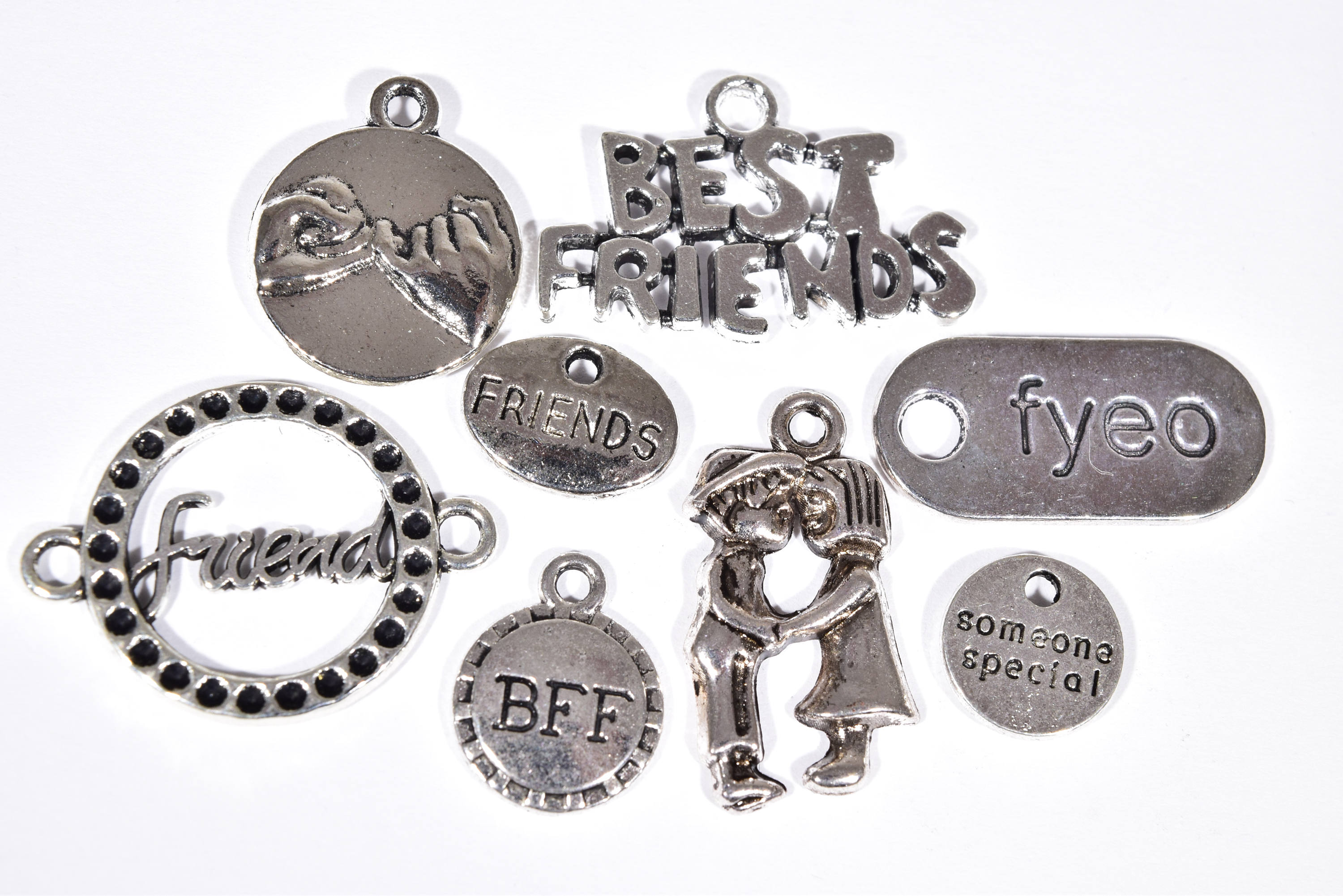 8 Friendship Charms Collection BFF Charms Friend Charms Etsy