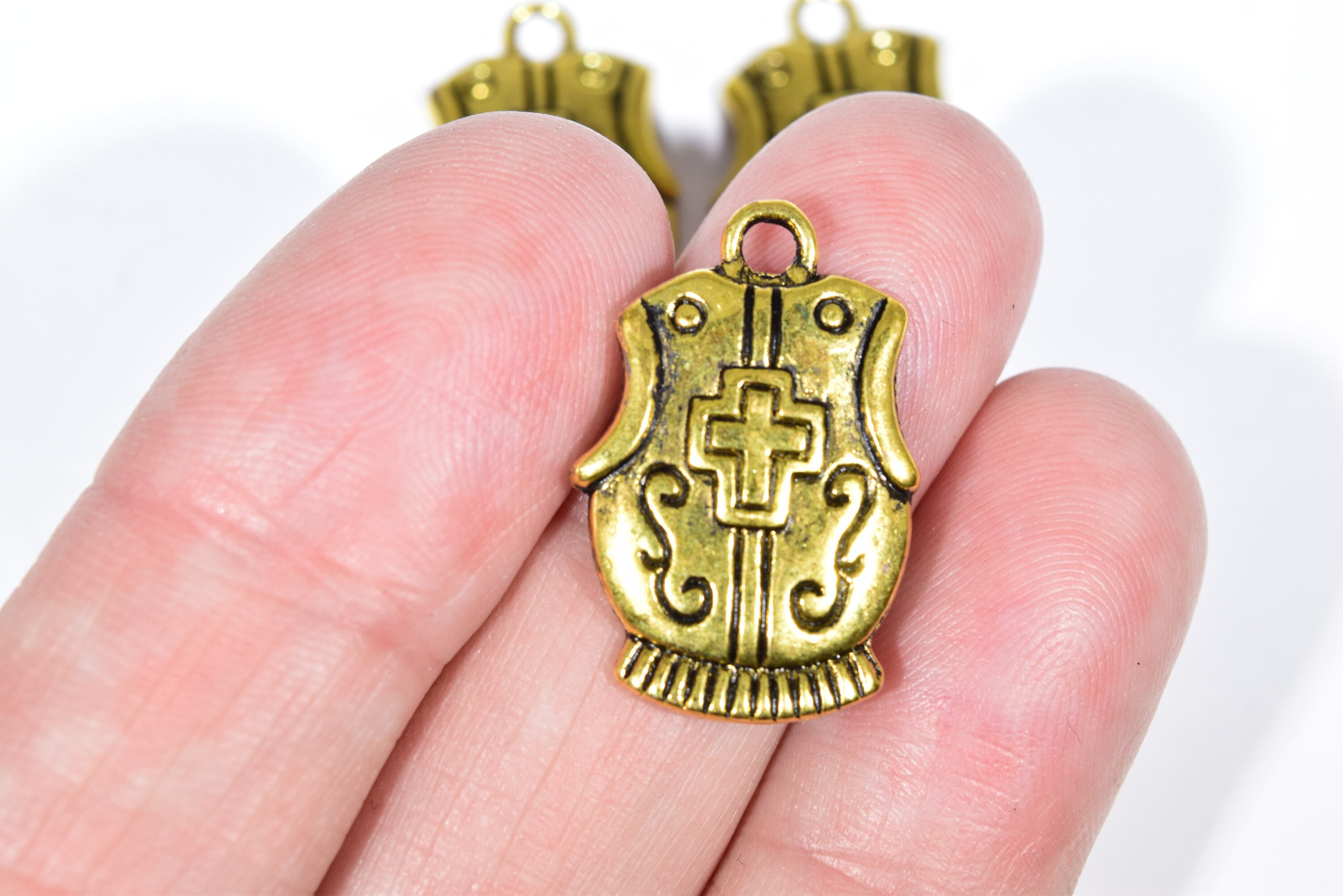 8 Medieval Armor Charms Knight Charms Shield Charms Etsy