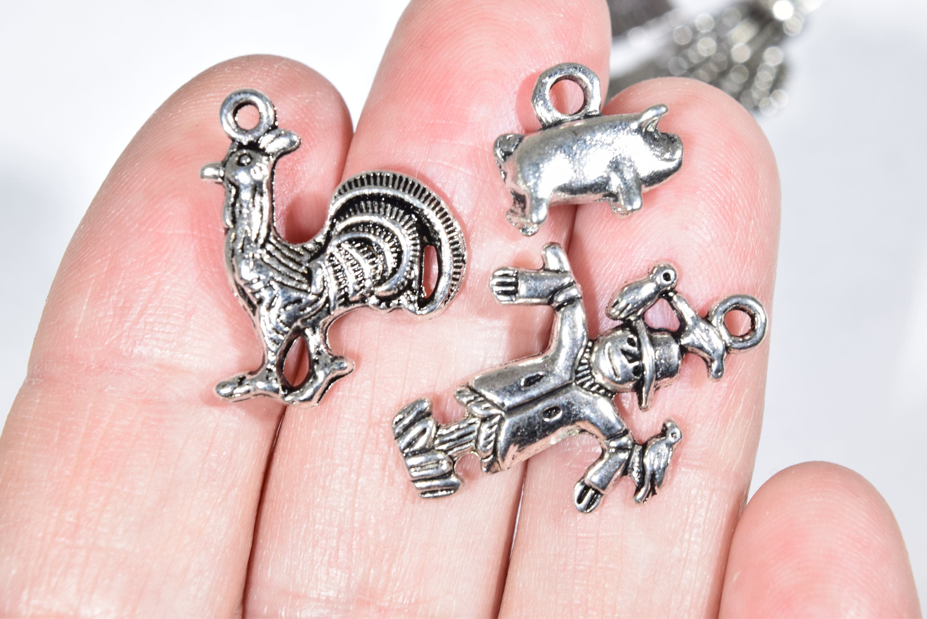 Farm Charm Collection 8 Farming Charms Farm Earring Charms Etsy